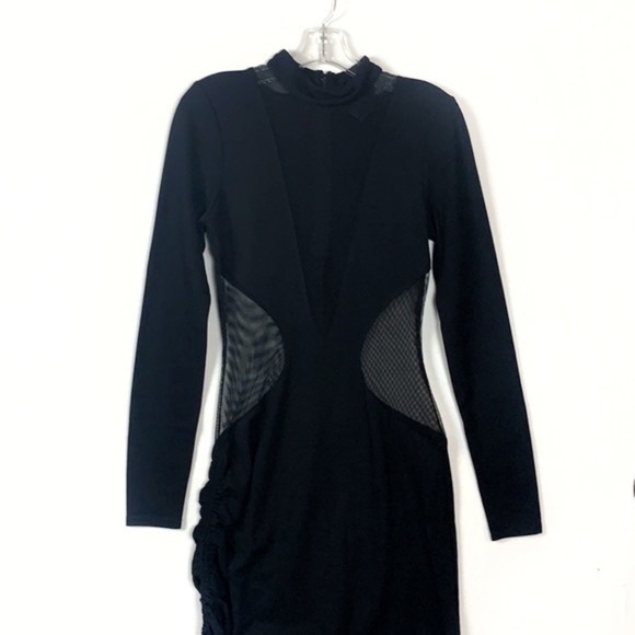 REVOLVE h:ours Libra long Sleeves Dress in Black - Picture 4 of 6